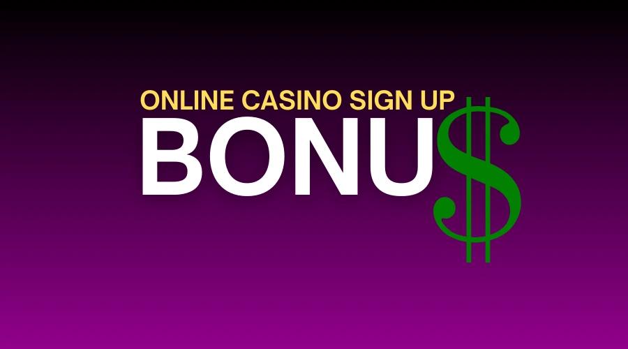 online casino sign up bonus